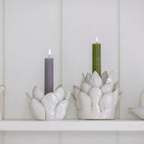 Candle Holder Petals White - 2 Sizes