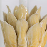 Candle Holder Petals Yellow