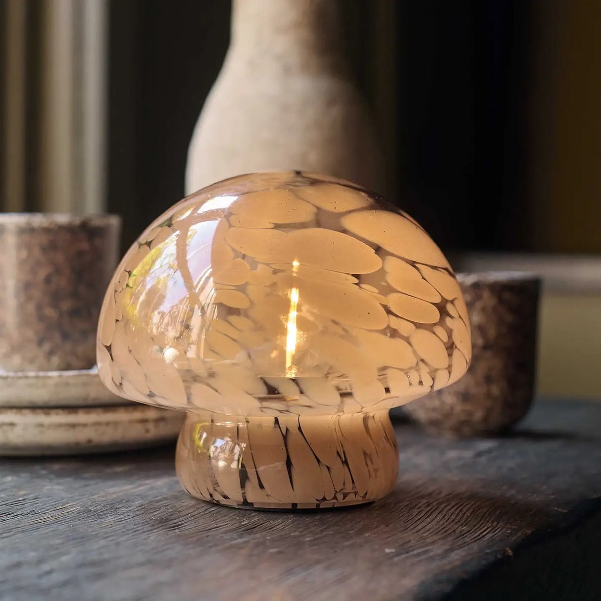 PANDORA PORTABLE TABLE LAMP, CARAMEL -  Abigail Ahern