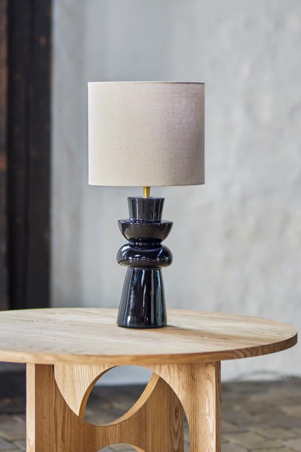 Lio Table lamp, Black, Stoneware