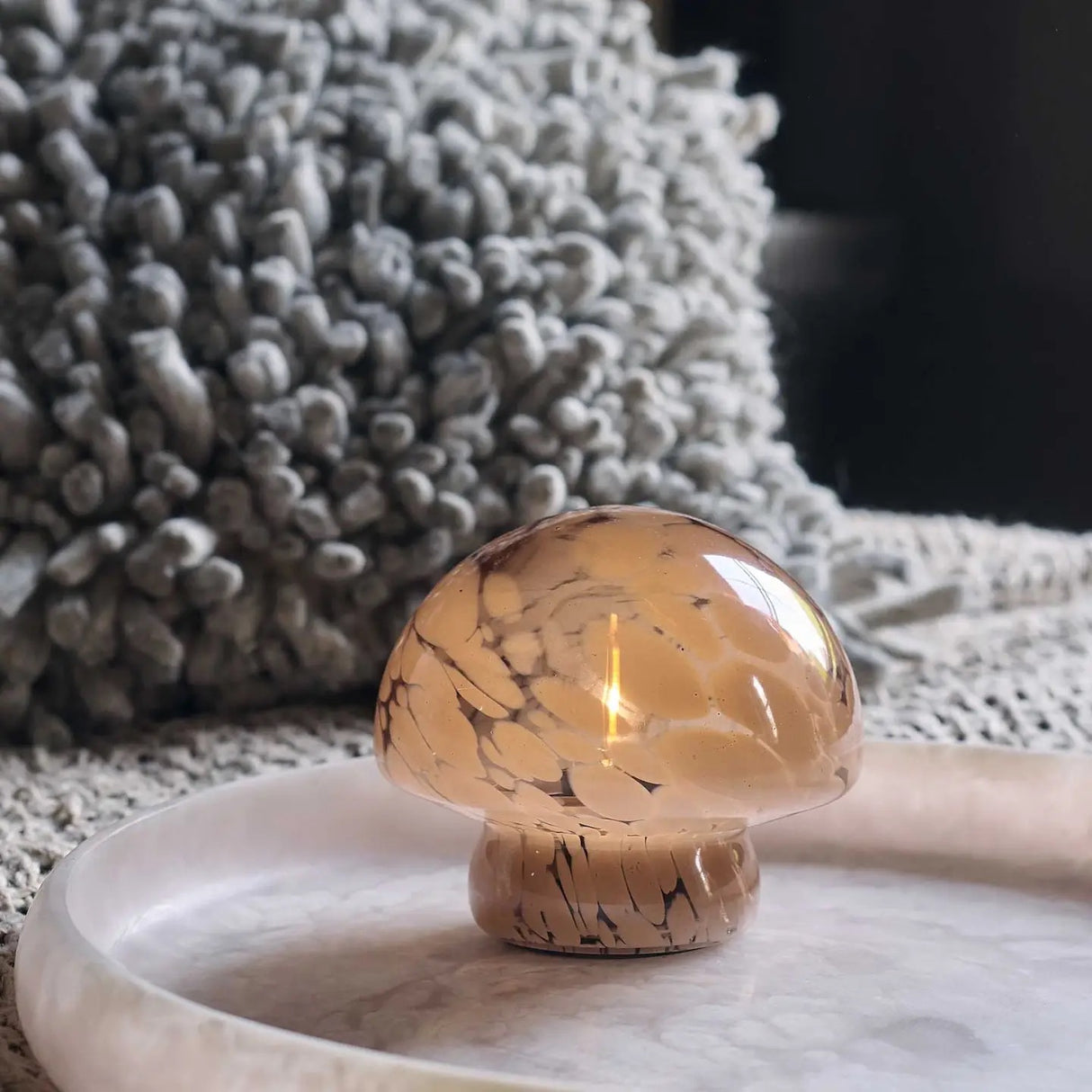 PANDORA PORTABLE TABLE LAMP, CARAMEL -  Abigail Ahern