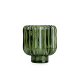 Ridged Glass 2-Way Candleholder  -3 colours
