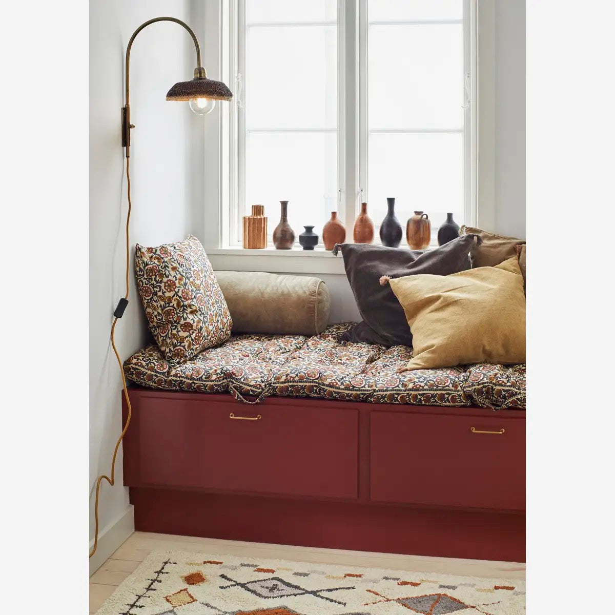 VELVET BOLSTER CUSHION 50CM - DUSTY GREEN