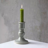 Candle Holder Romano Green Crackle - 2 Sizes