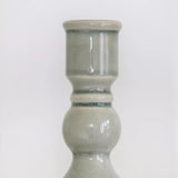 Candle Holder Romano Green Crackle - 2 Sizes
