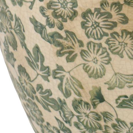 Large Green Clover Olpe Vase