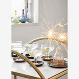 HAMMERED ALUMINIUM TRAYS -BLACK S/2
