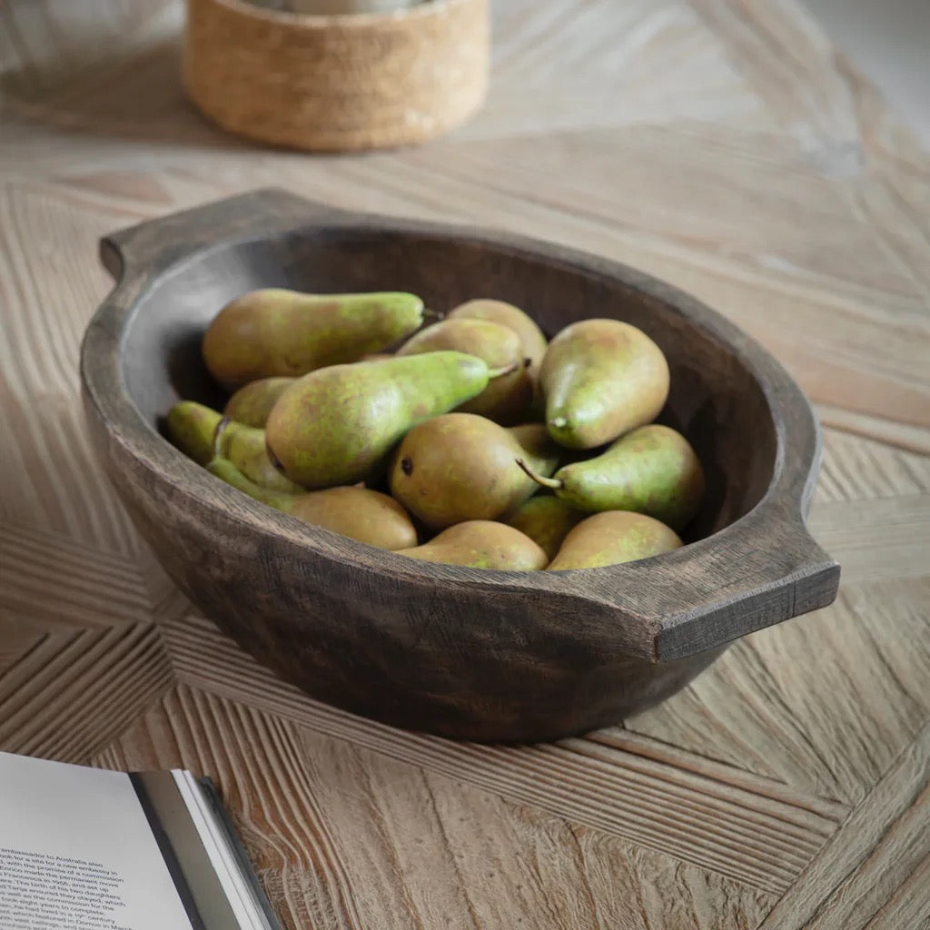 ABBOTT WOODEN SALAD BOWL WITH HANDLES