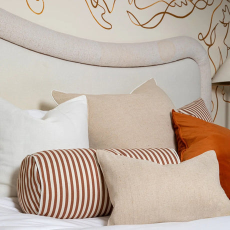 Rob Bolster Cushion | Rust/Ecru