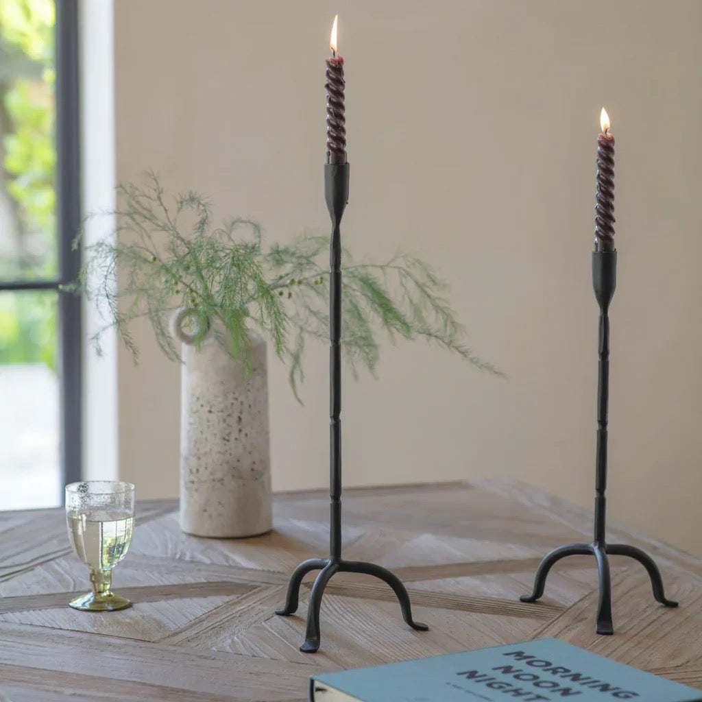 LOVEDALE IRON CANDLESTICK - 2 SIZES