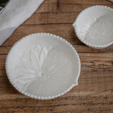 WRENFORD SET OF 2 IVORY SCALLOPED BOWLS