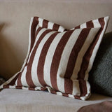 Orla Olive Terracotta Stripe Cushion
