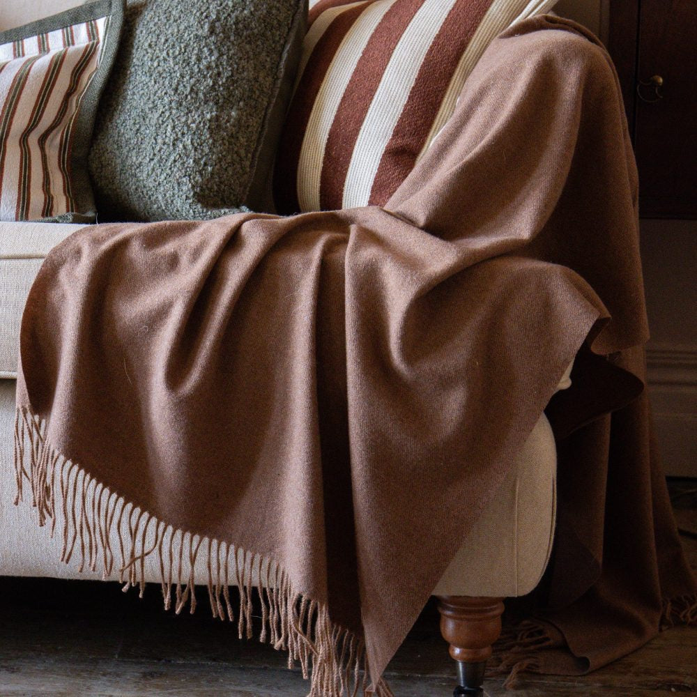 Della Chestnut Decorative Throw
