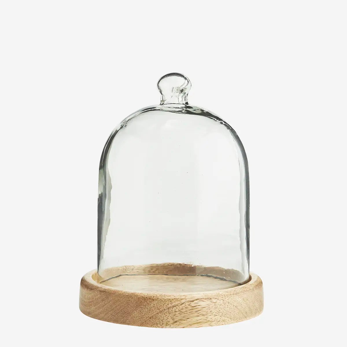 GLASS COVER W/ WOODEN BASE
