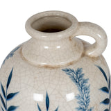 Blue Flora Amphora Jug Vase