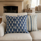 RATTAN STRIPE INDIGO