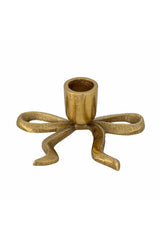 Nanda Candle Holder, Gold, Aluminum