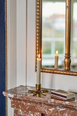Nanda Candle Holder, Gold, Aluminum