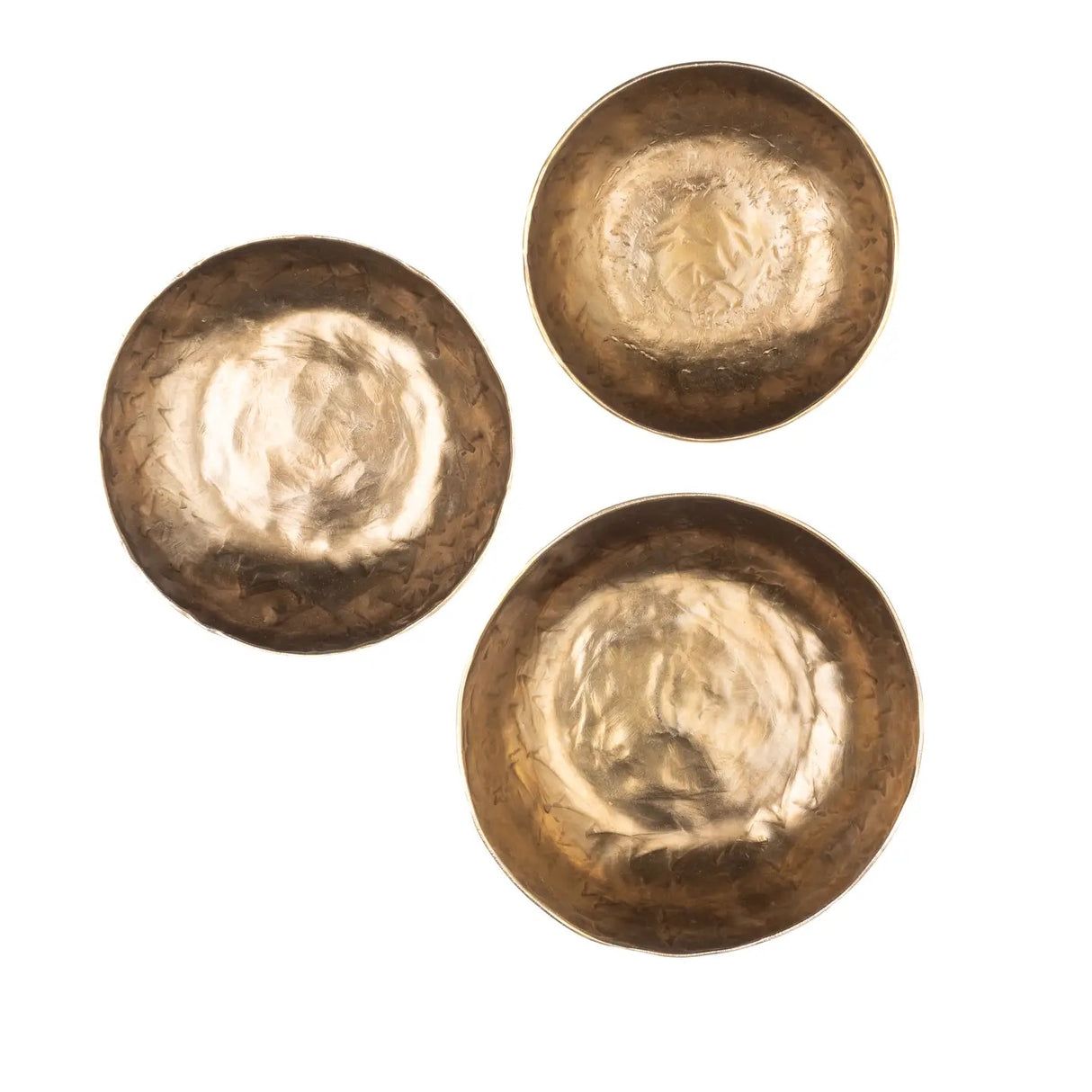 Set of 3 Forged Antique Finished Bowls