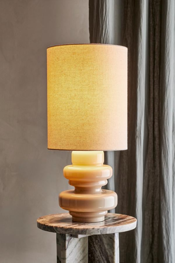 Fabiola Table lamp, Blue, Glass
