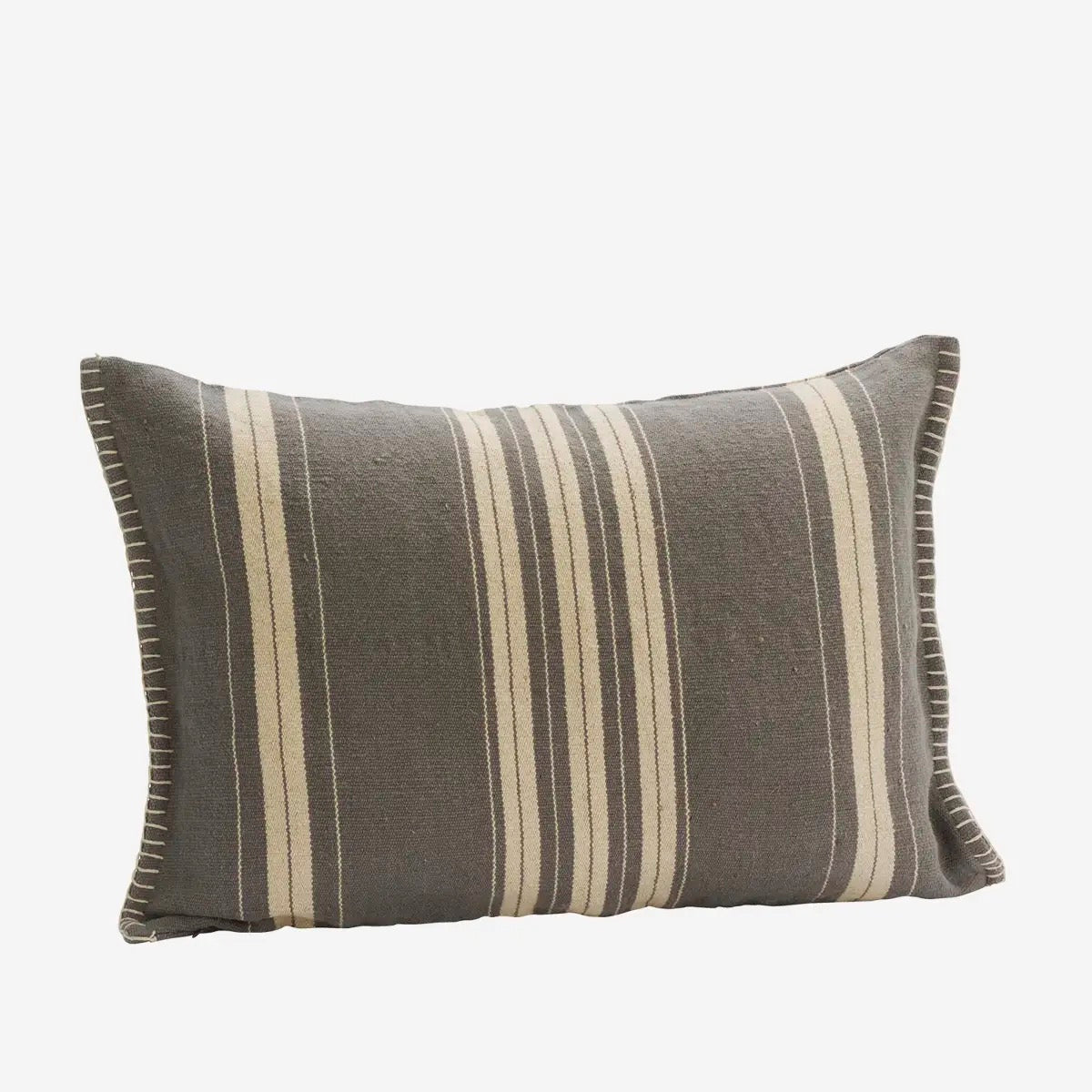 STRIPED CUSHION COVER - GREY