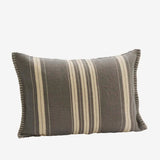 STRIPED CUSHION COVER - GREY