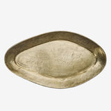 HAND HAMMERED OVAL ALUMINIUM TRAY