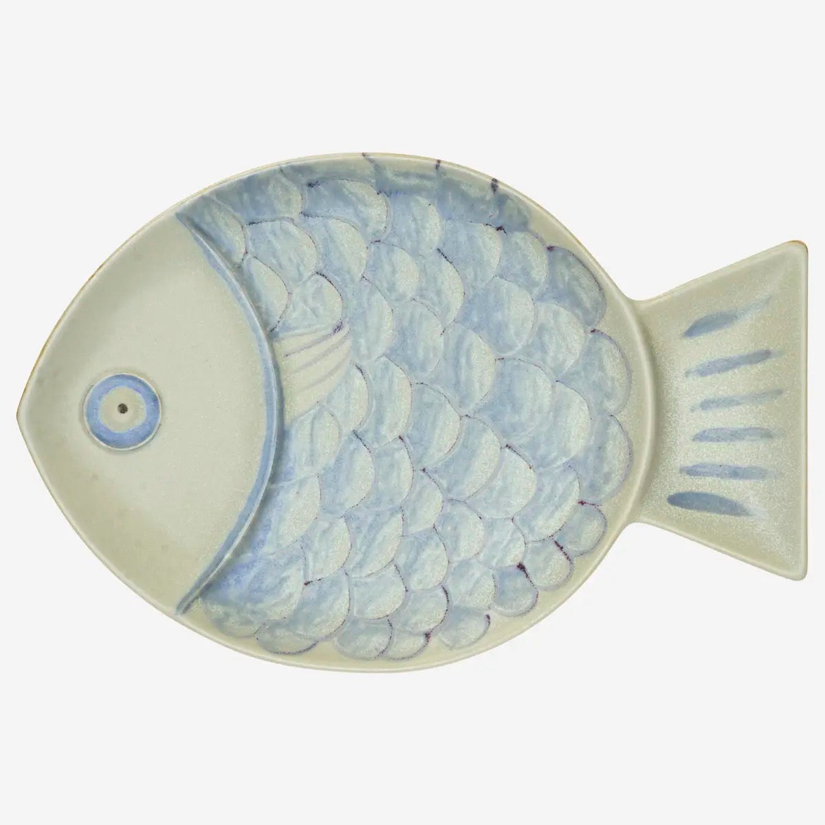 STONEWARE FISH TRAY