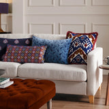 Henderson Embroided Cotton Cushion - 3 colour ways