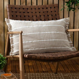 Tide Outdoor Textured Stripe Cushion - 3 colours