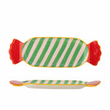 Caramella Serving Plate, Green, Stoneware