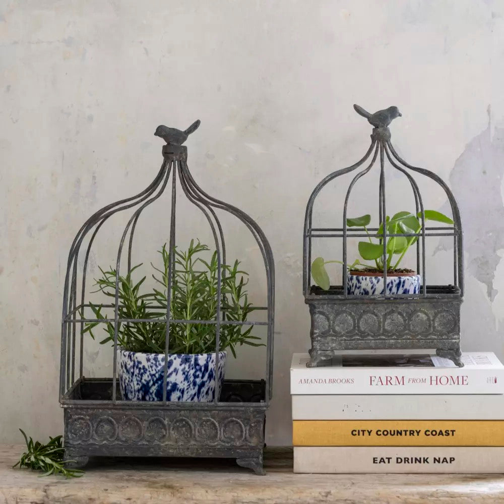 Decorative Metal Bird Cage  - 2 sizes