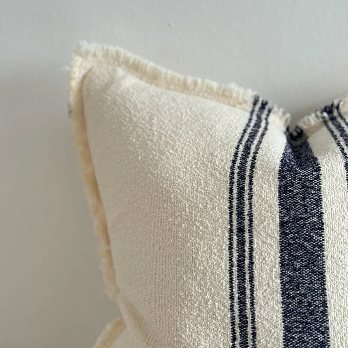 Ellie Cotton Blend Cushion Cover 45cm - Navy Stripe