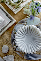 Harmonia Bowl, White, Marble