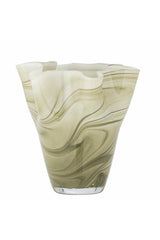 Toryn Vase, Green, Glass