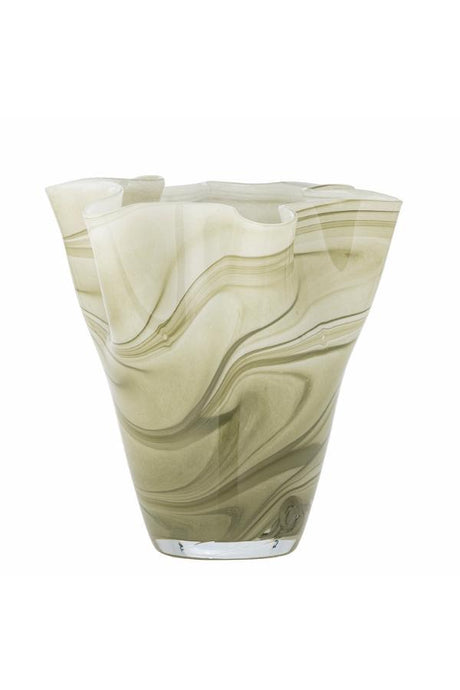 Toryn Vase, Green, Glass
