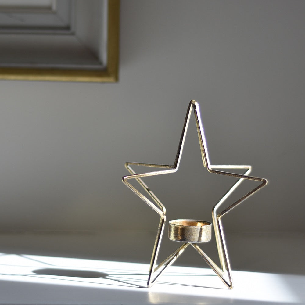 Star Single T-light Holder