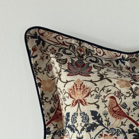 Orla Floral Print Flanged Edge Cushion