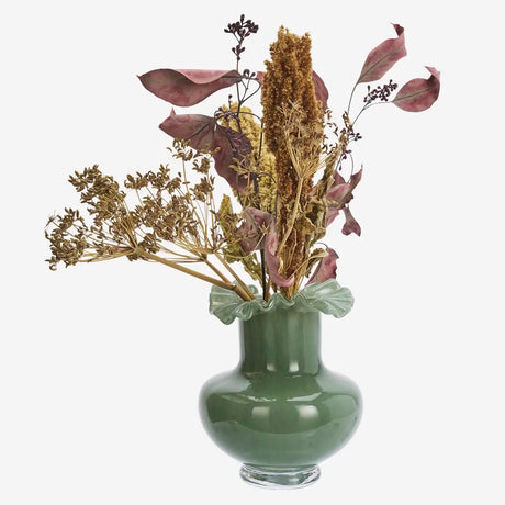 Glass Vase in Green