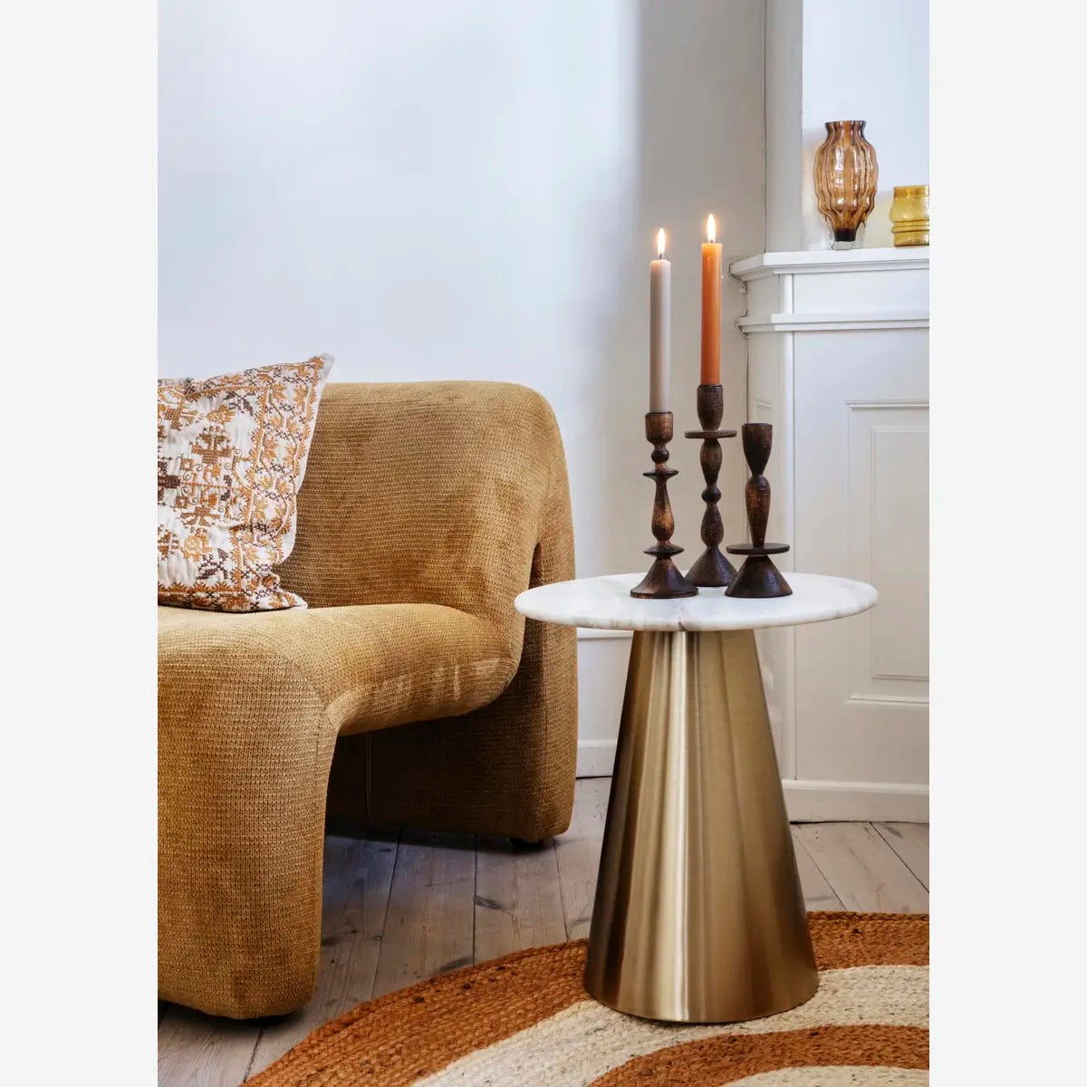 Glass Vase in Brown