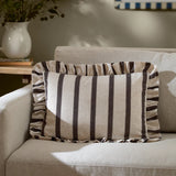 Connie Striped Ruffle Cushion - 3 Colours