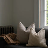 Jasper Square Cushion | Sherpa | Bone