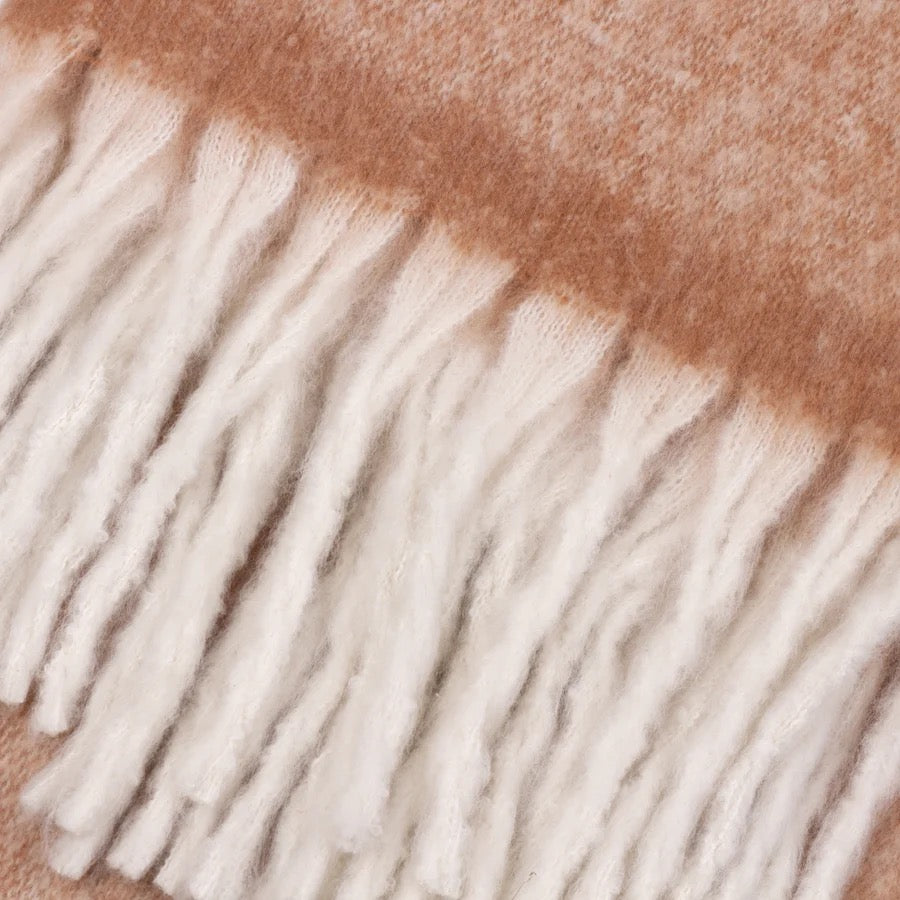 Cozy Woven Tasselled Throw  - 3 colours