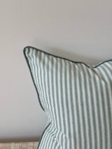 Florence Sage Green Stripe Cushion