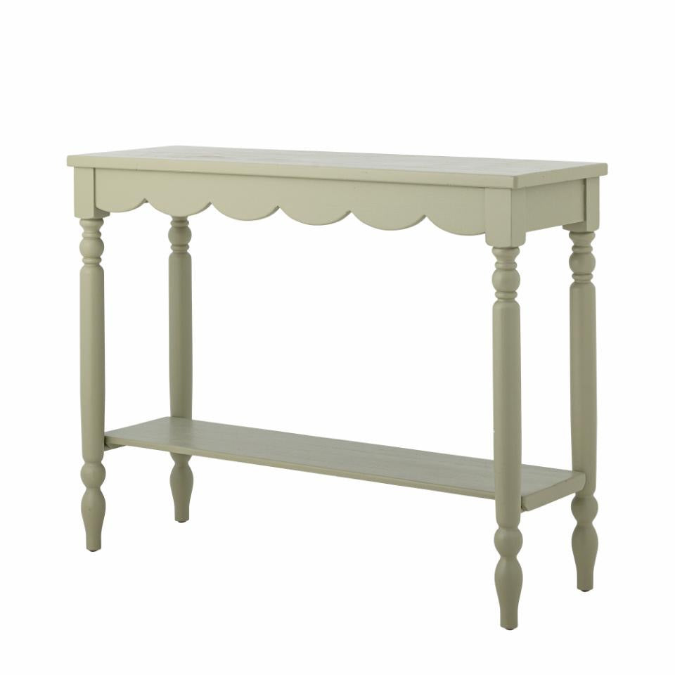 Salla Side Table, Green, Pine.
