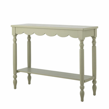 Salla Side Table, Green, Pine.