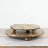 Wooden Candle Plate Holder, 2 Sizes