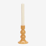 GLASS CANDLE HOLDER - PUMPKIN - 2 sizes