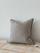 Florence Dark Brown Stripe Cushion