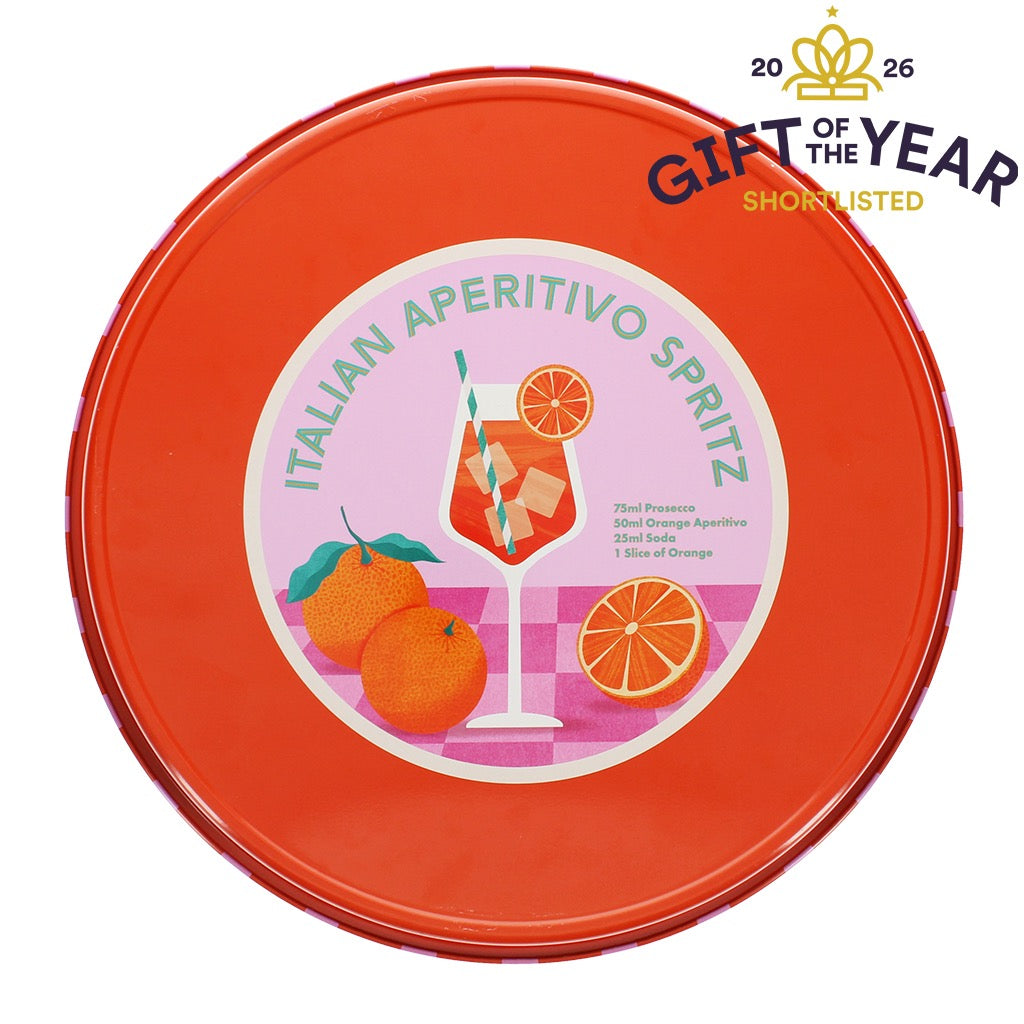 Round metal serving tray - Aperitivo Spritz